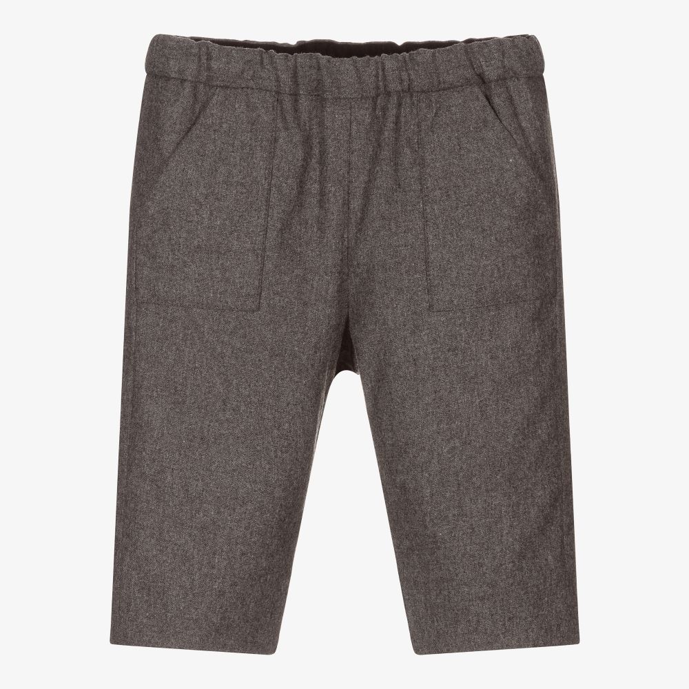 Bonpoint - Graue Flanellhose aus Wolle | Childrensalon