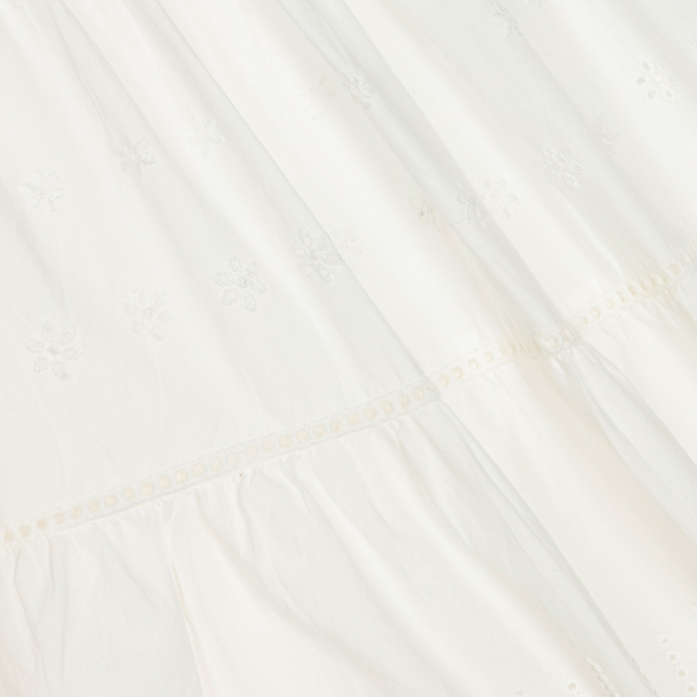 Bonpoint-Ivory Broderie Anglaise Skirt | Childrensalon Outlet