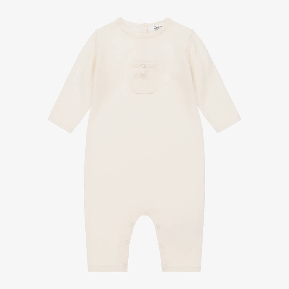 Bonpoint-أفرول رومبر كشمير محبوك لون عاجي للأطفال | Childrensalon Outlet