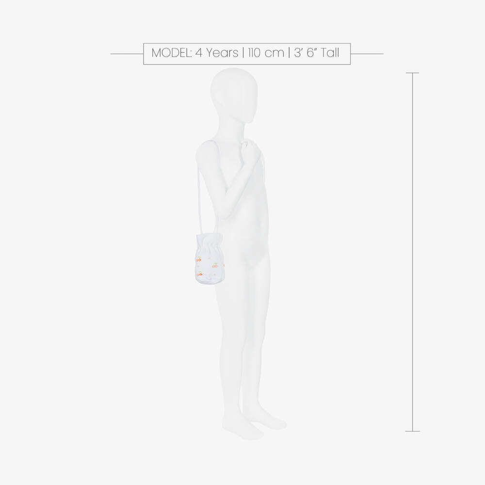 Bonpoint-Ivory Cherry Daisy Embroidered Bag | Childrensalon Outlet