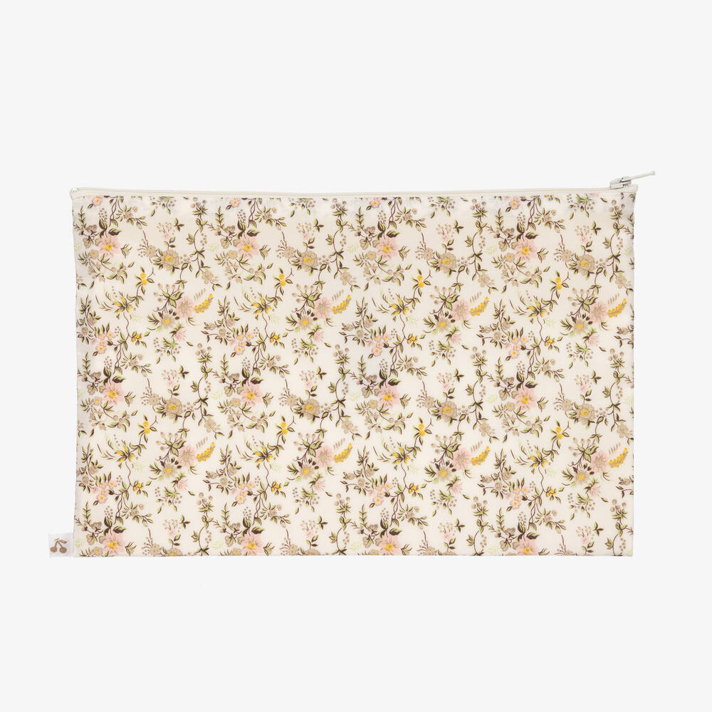 Bonpoint - Ivory Floral Liberty Print Pouch (26cm) | Childrensalon