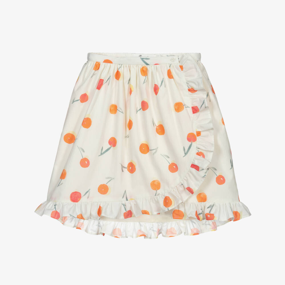 Bonpoint-Ivory Organic Cotton Skirt | Childrensalon Outlet