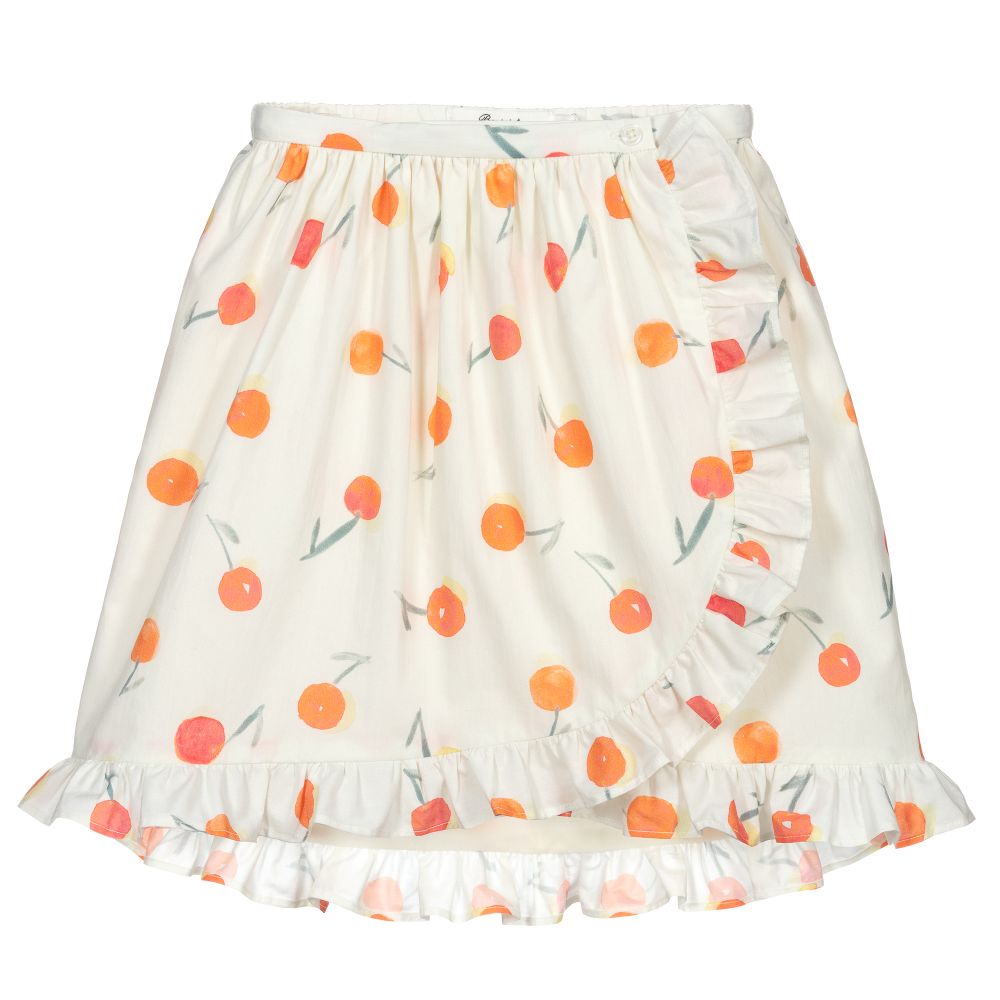 Bonpoint - Кремовая юбка из органического хлопка | Childrensalon