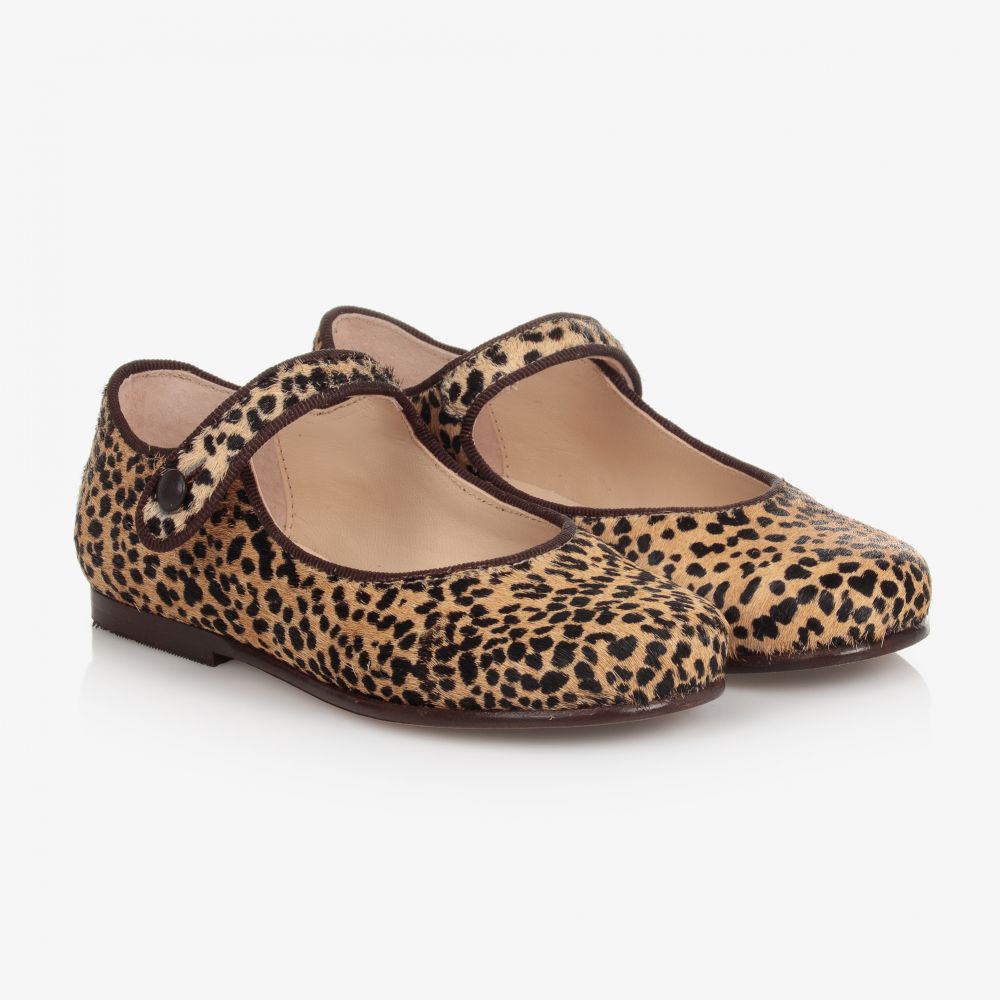 Leopard Print Ballerina Pumps 