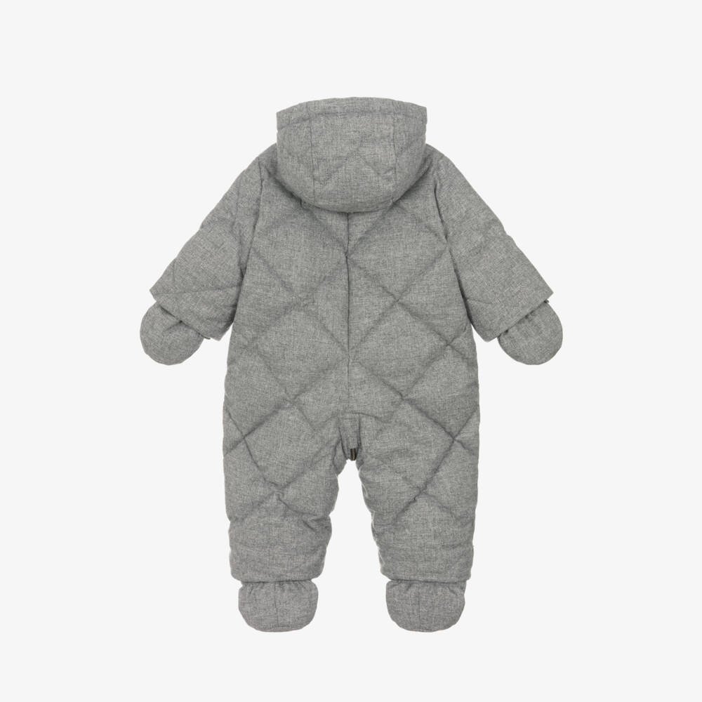 Bonpoint-Little Boys Cozy Grey Snow Outfit | Childrensalon Outlet