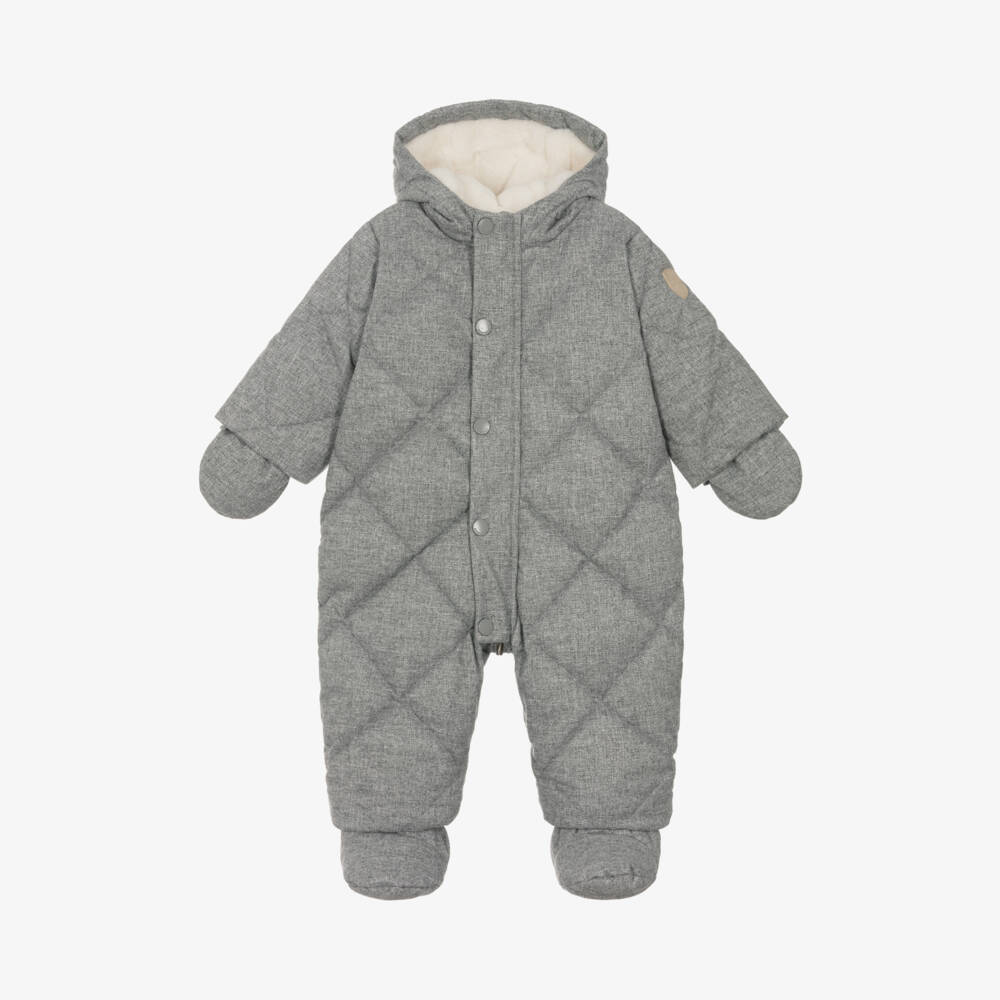 Bonpoint-Уютный серый зимний комплект для мальчиков | Childrensalon Outlet