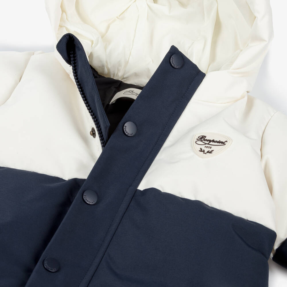 Bonpoint-Navy Blue Snowsuit | Childrensalon Outlet