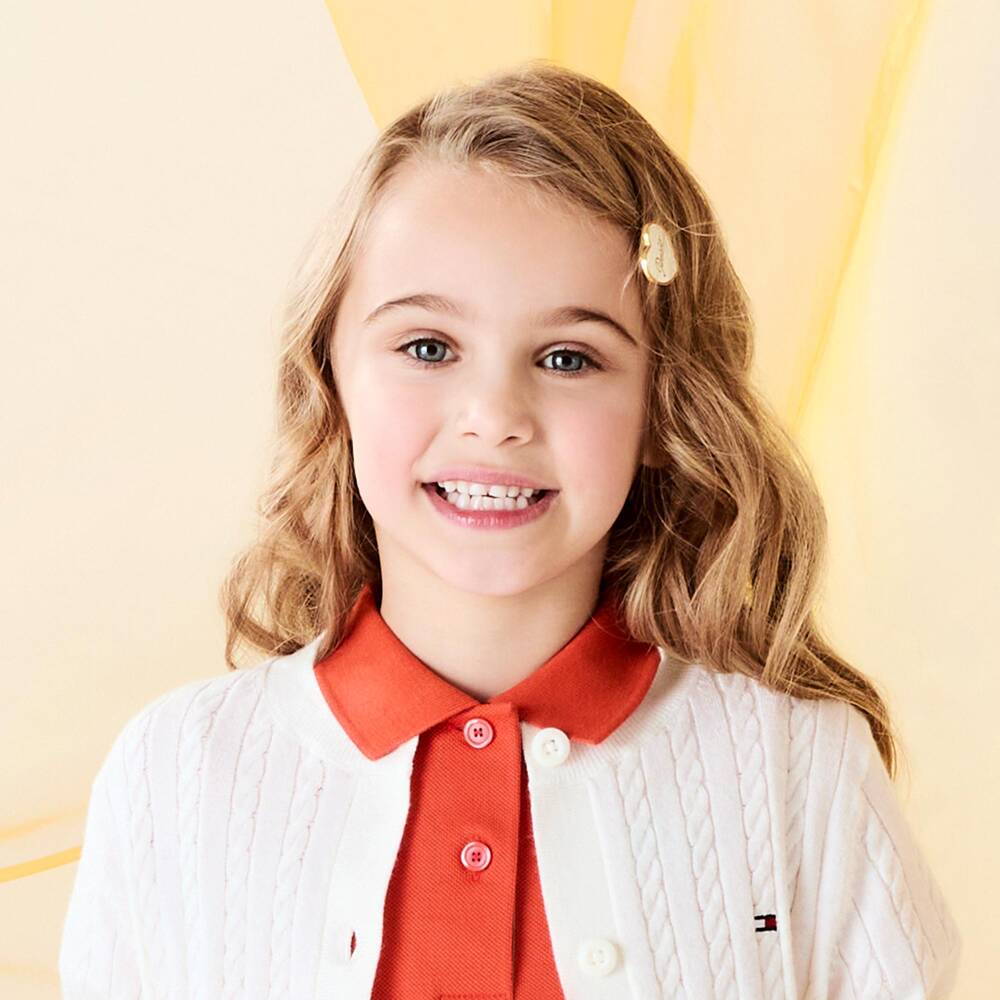 Bonpoint-Navy Heart Snap Hair Clips Duo | Childrensalon Outlet