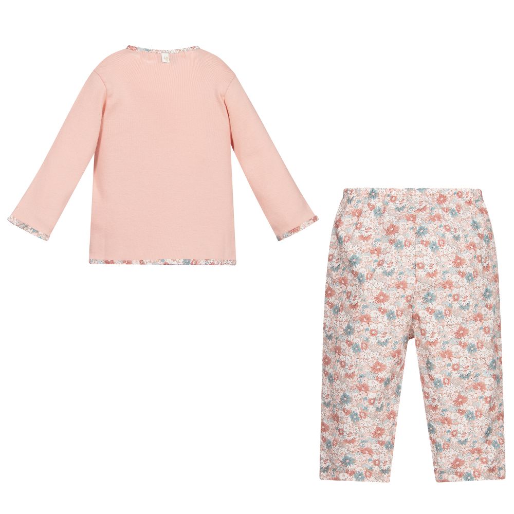 Bonpoint-Pink Cotton 3 Piece Gift Set | Childrensalon Outlet