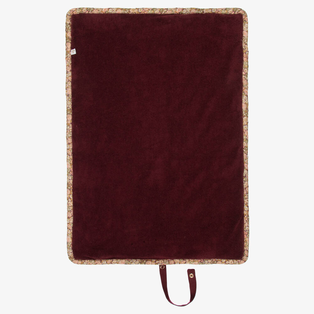 Bonpoint-Pink Cotton Floral Print Changing Bag (40cm) | Childrensalon Outlet