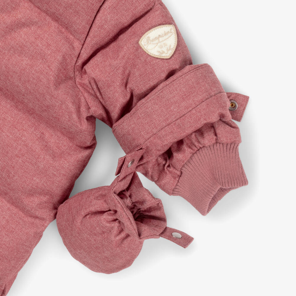 Bonpoint-Pink Padded Snowsuit | Childrensalon Outlet