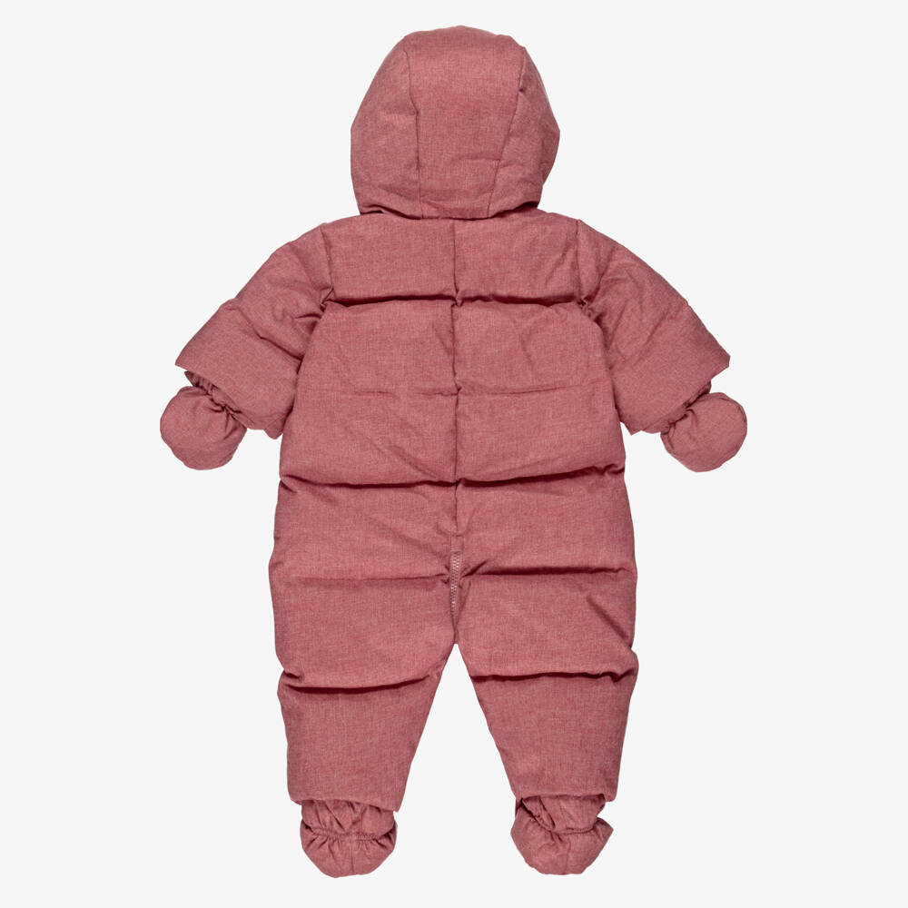 Bonpoint-Pink Padded Snowsuit | Childrensalon Outlet