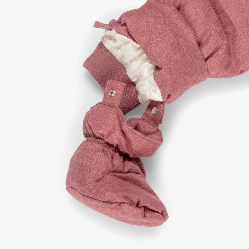 Bonpoint-Pink Padded Snowsuit | Childrensalon Outlet