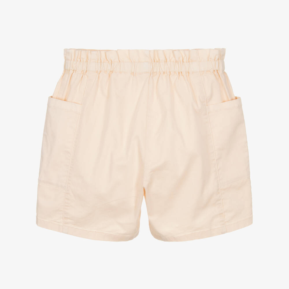 Bonpoint-Pink Twill Shorts for Girls | Childrensalon Outlet