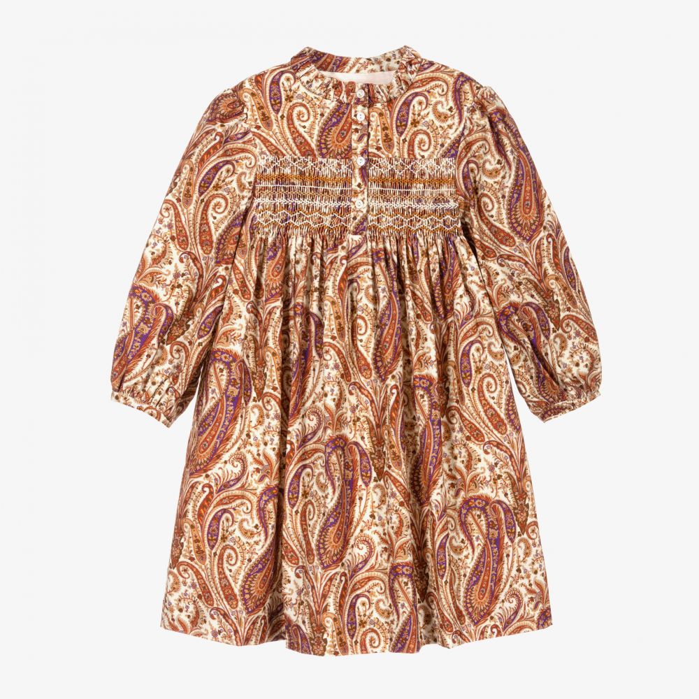 Bonpoint - Вельветовое платье со сборками | Childrensalon