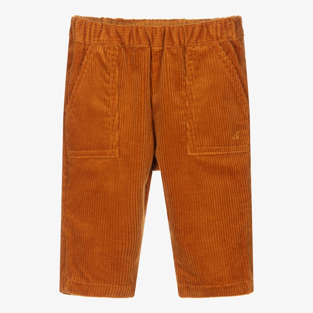 Bonpoint-Tan Brown Corduroy Trousers | Childrensalon Outlet