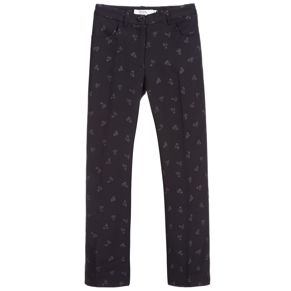 Bonpoint-Teen Blue Logo Trousers | Childrensalon Outlet