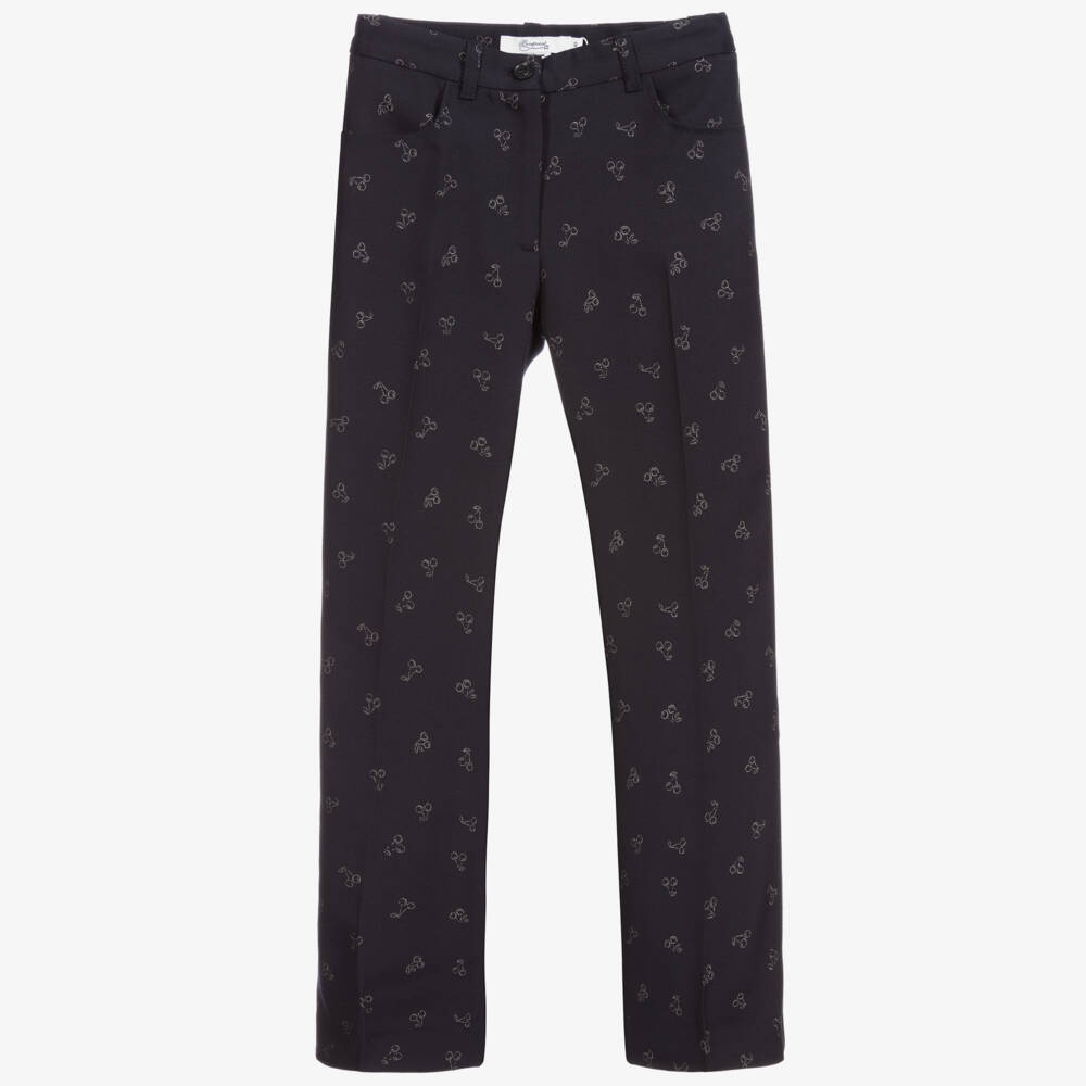 Bonpoint-Teen Blue Logo Trousers | Childrensalon Outlet