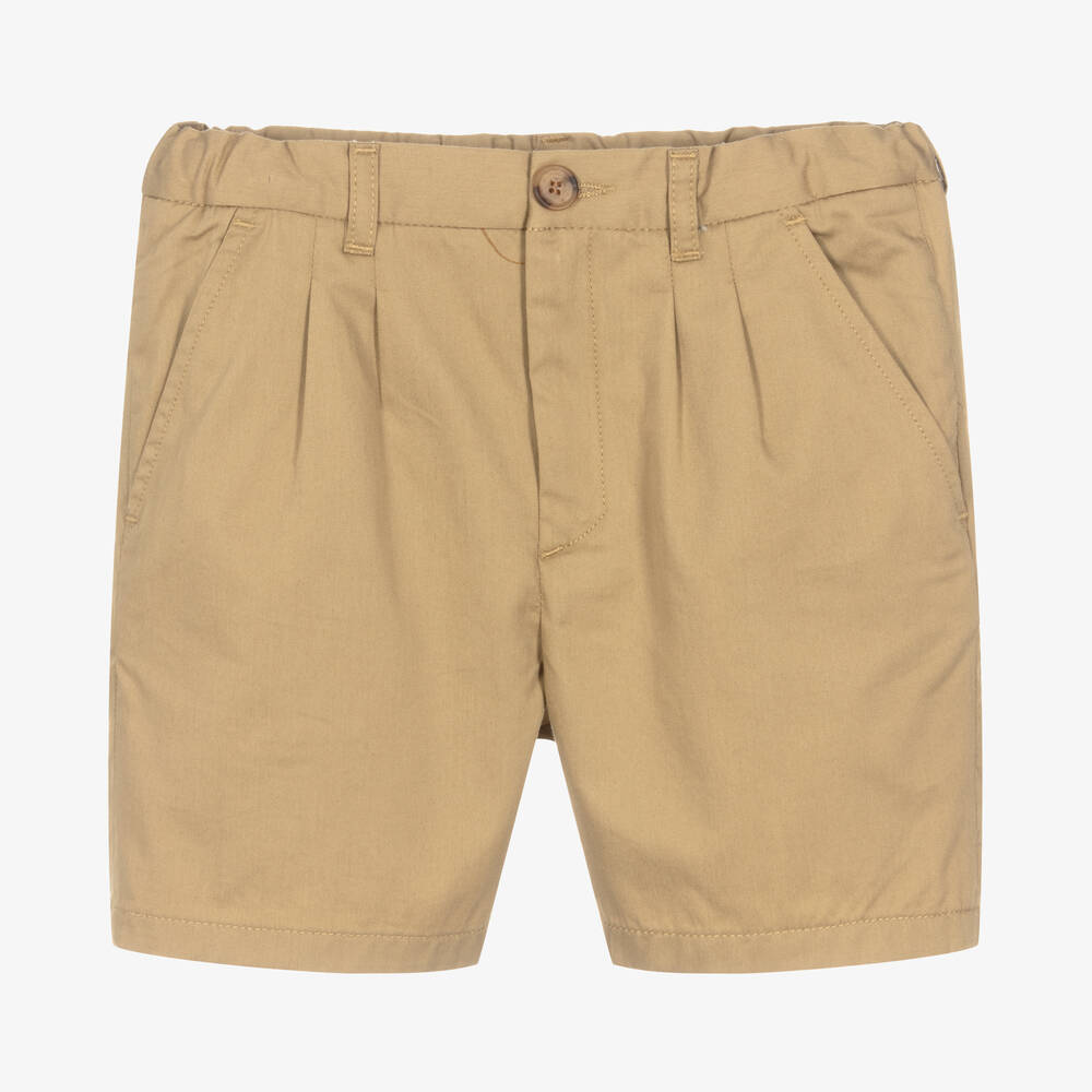 Bonpoint-Teen Boys Beige Chino Shorts | Childrensalon Outlet