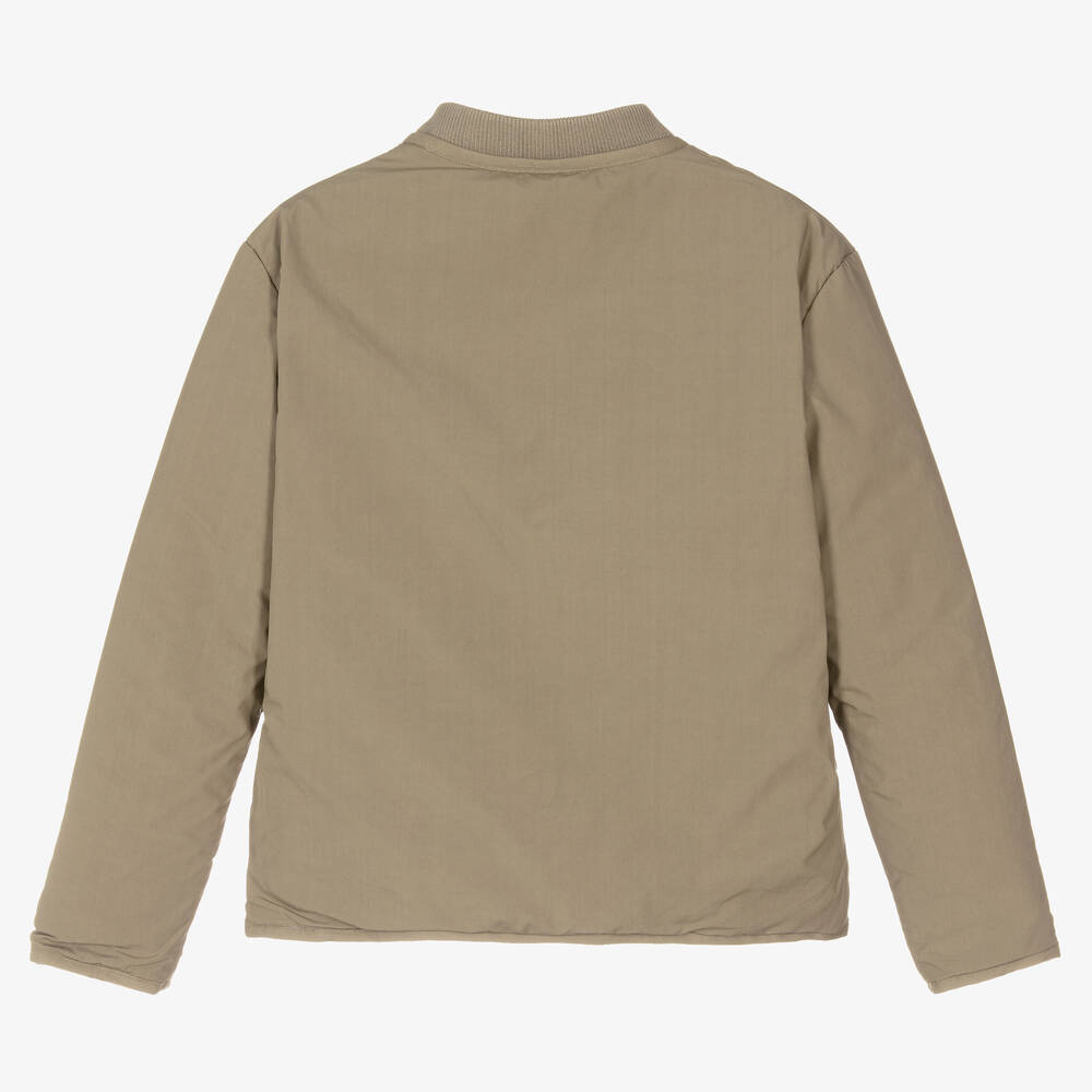 Bonpoint-Teen Boys Beige Cotton Padded Jacket | Childrensalon Outlet