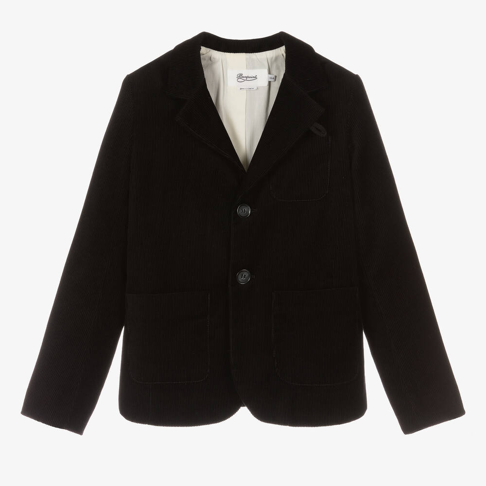 Bonpoint - Teen Boys Black Corduroy Blazer | Childrensalon