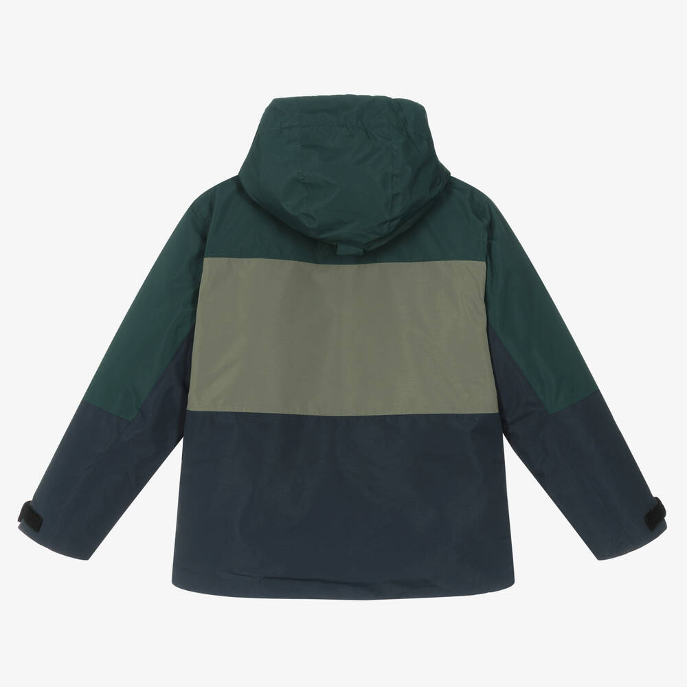 بونبوان-جاكيت تزلج لون كحلي وأخضر تينز ولادي | Childrensalon Outlet