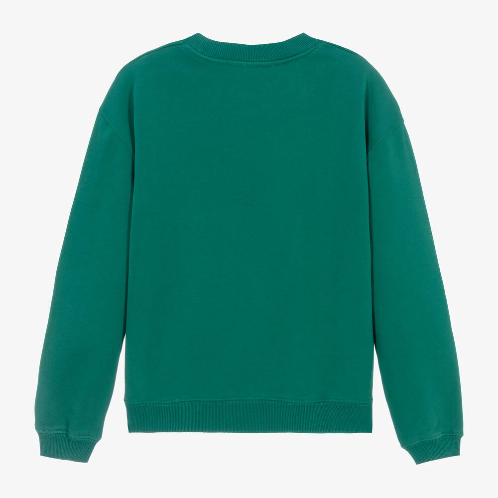 Bonpoint-Teen Boys Green Cotton Sweatshirt | Childrensalon Outlet