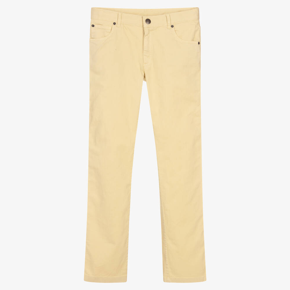 Teen Boys Yellow Denim Jeans