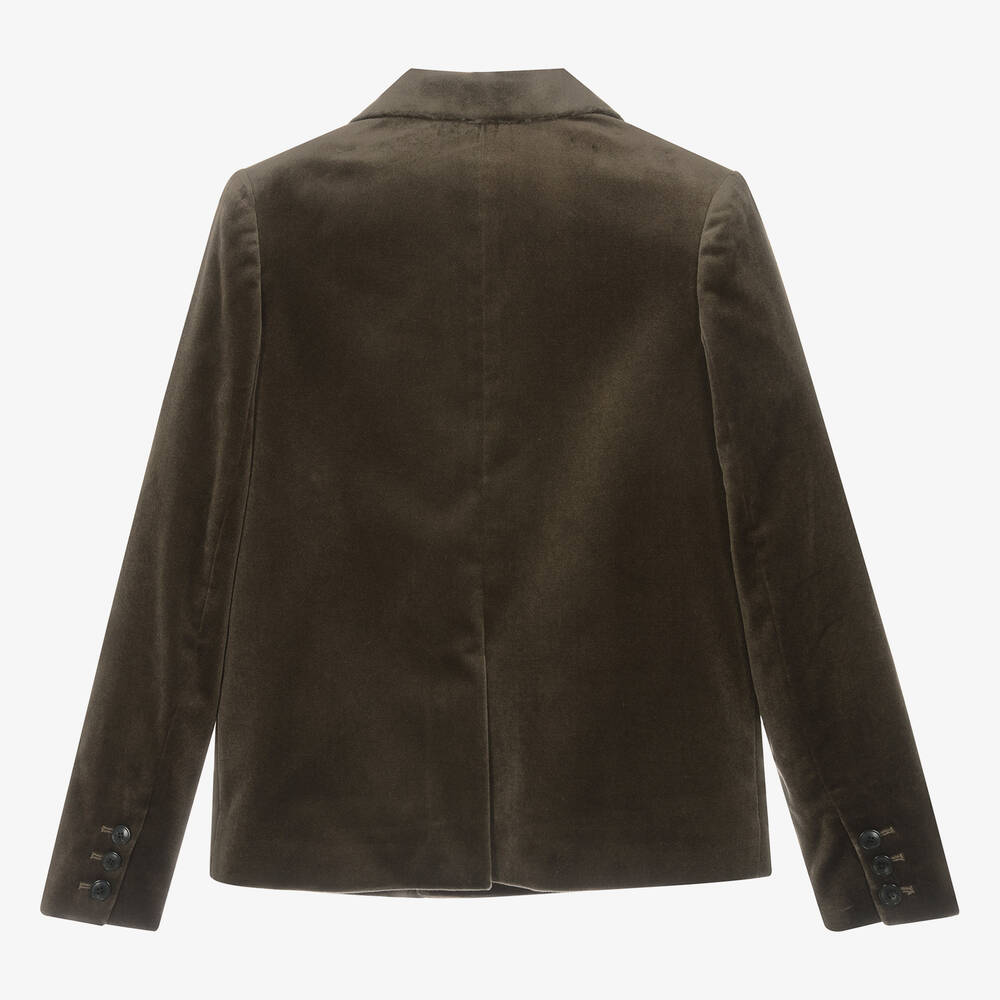 Bonpoint-Teen Brown Velvet Blazer | Childrensalon Outlet
