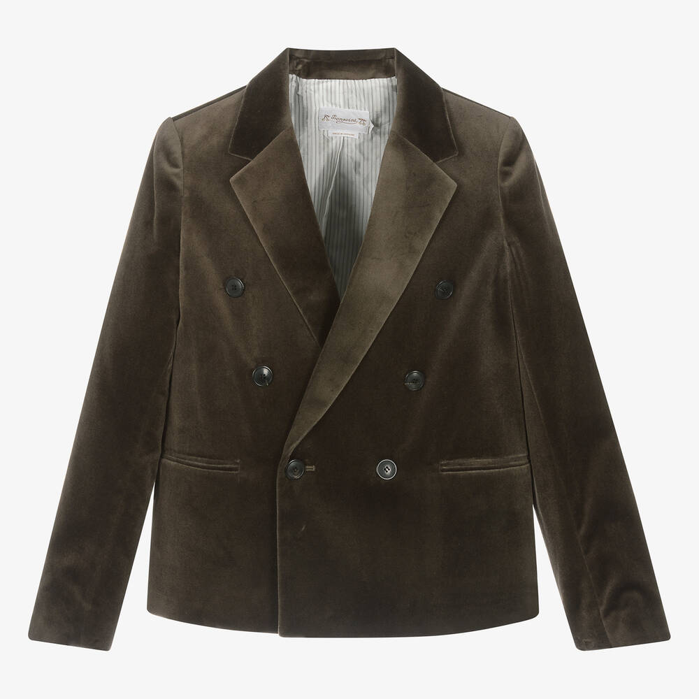 Bonpoint - Teen Brown Velvet Blazer | Childrensalon