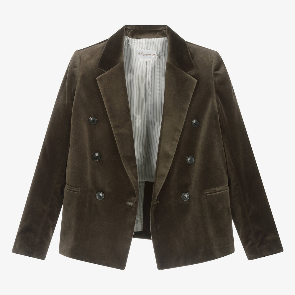Bonpoint-Teen Brown Velvet Blazer | Childrensalon Outlet