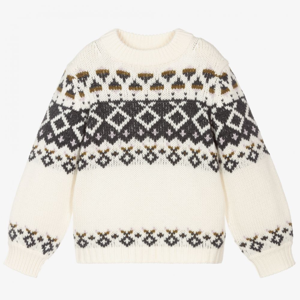 Bonpoint - Teen Norweger-Wollpullover | Childrensalon