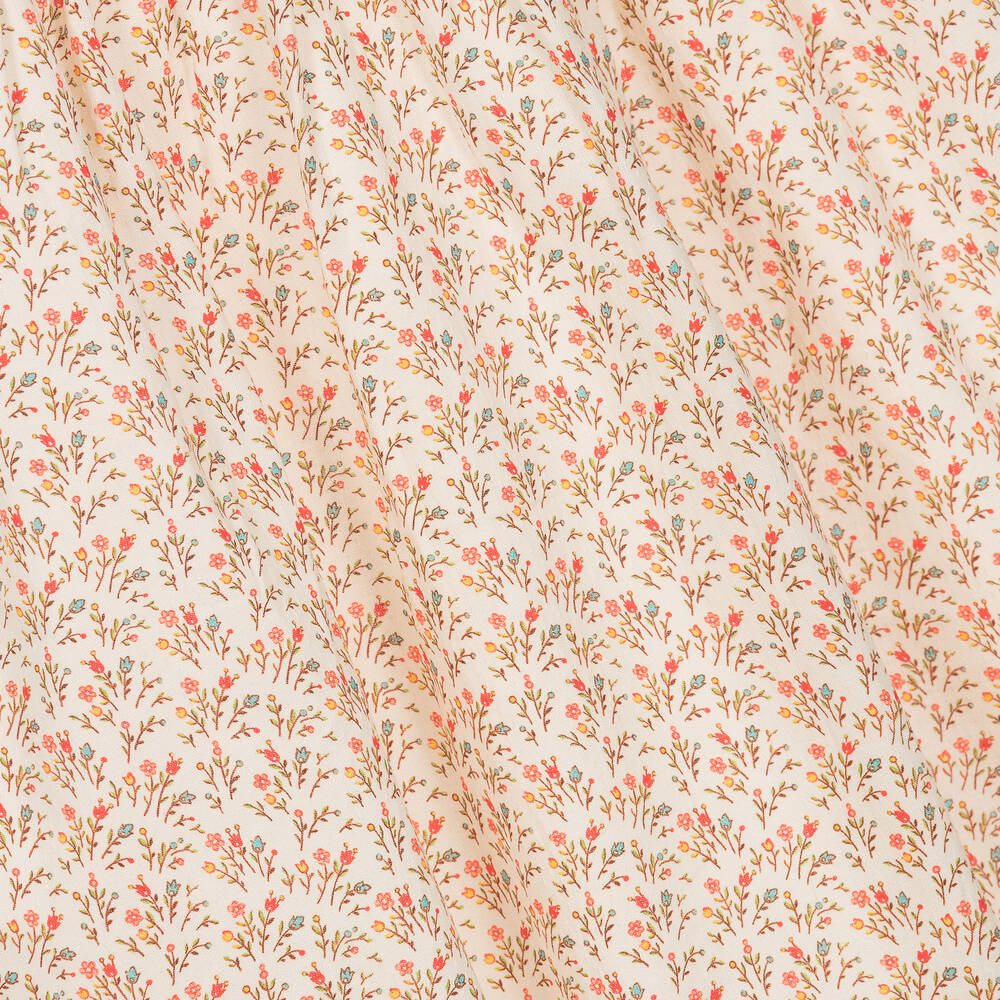 Bonpoint-Teen Girls Beige Floral Cotton Dress | Childrensalon Outlet