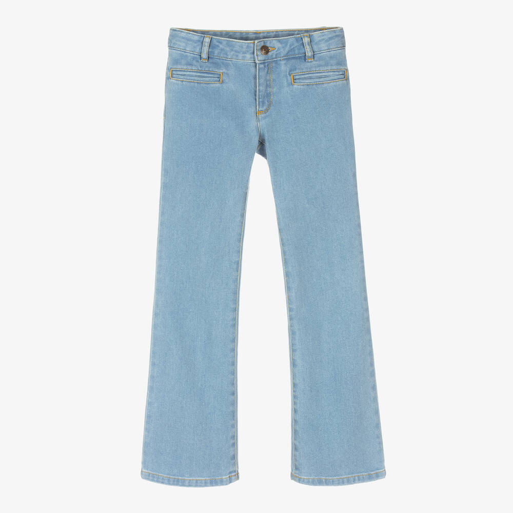 Bonpoint - Голубые джинсы-клеш для подростков | Childrensalon
