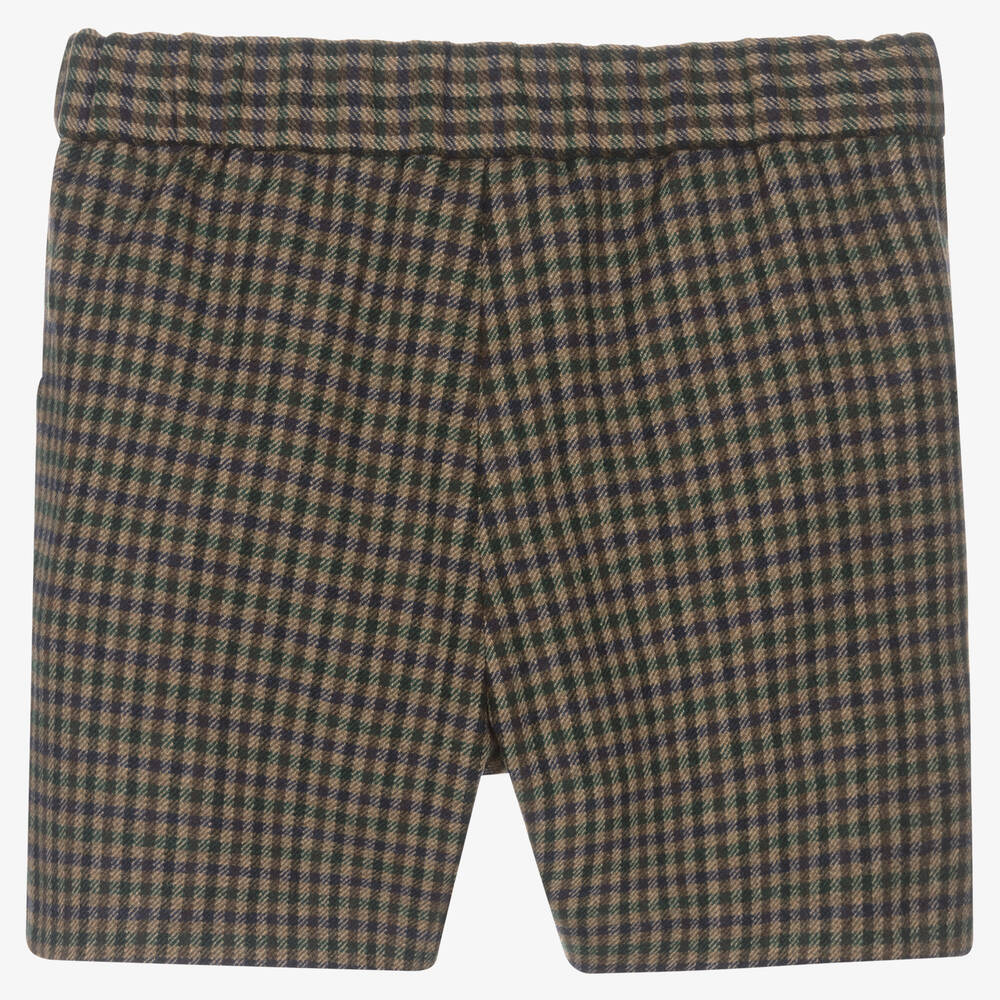 Bonpoint-Teen Girls Brown Check Short | Childrensalon Outlet