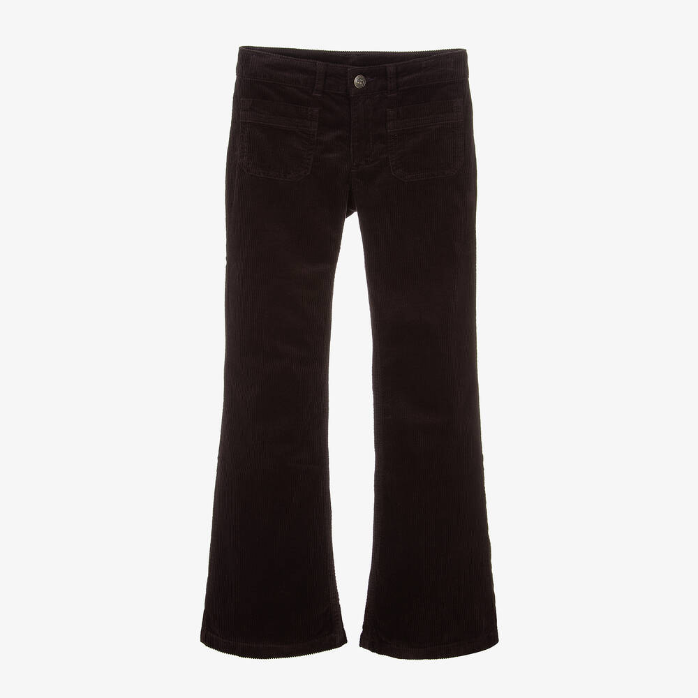 Bonpoint - Коричневые брюки из хлопкового вельвета | Childrensalon