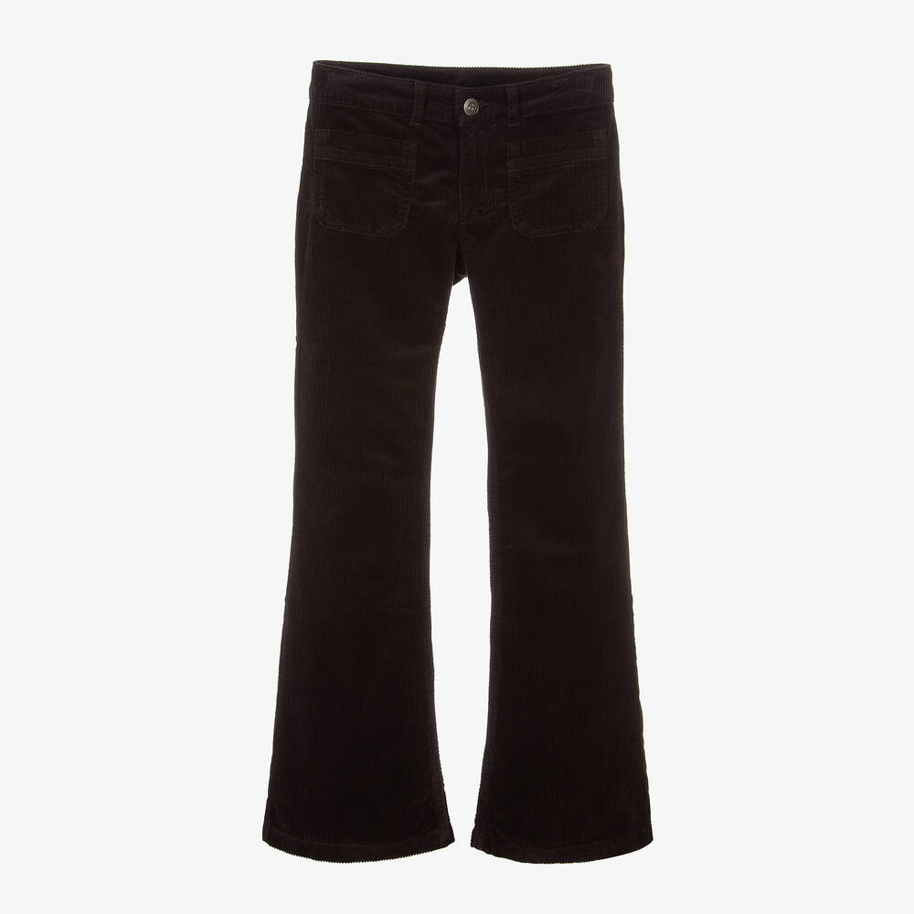 Bonpoint - Pantalon marron côtelé Ado fille | Childrensalon