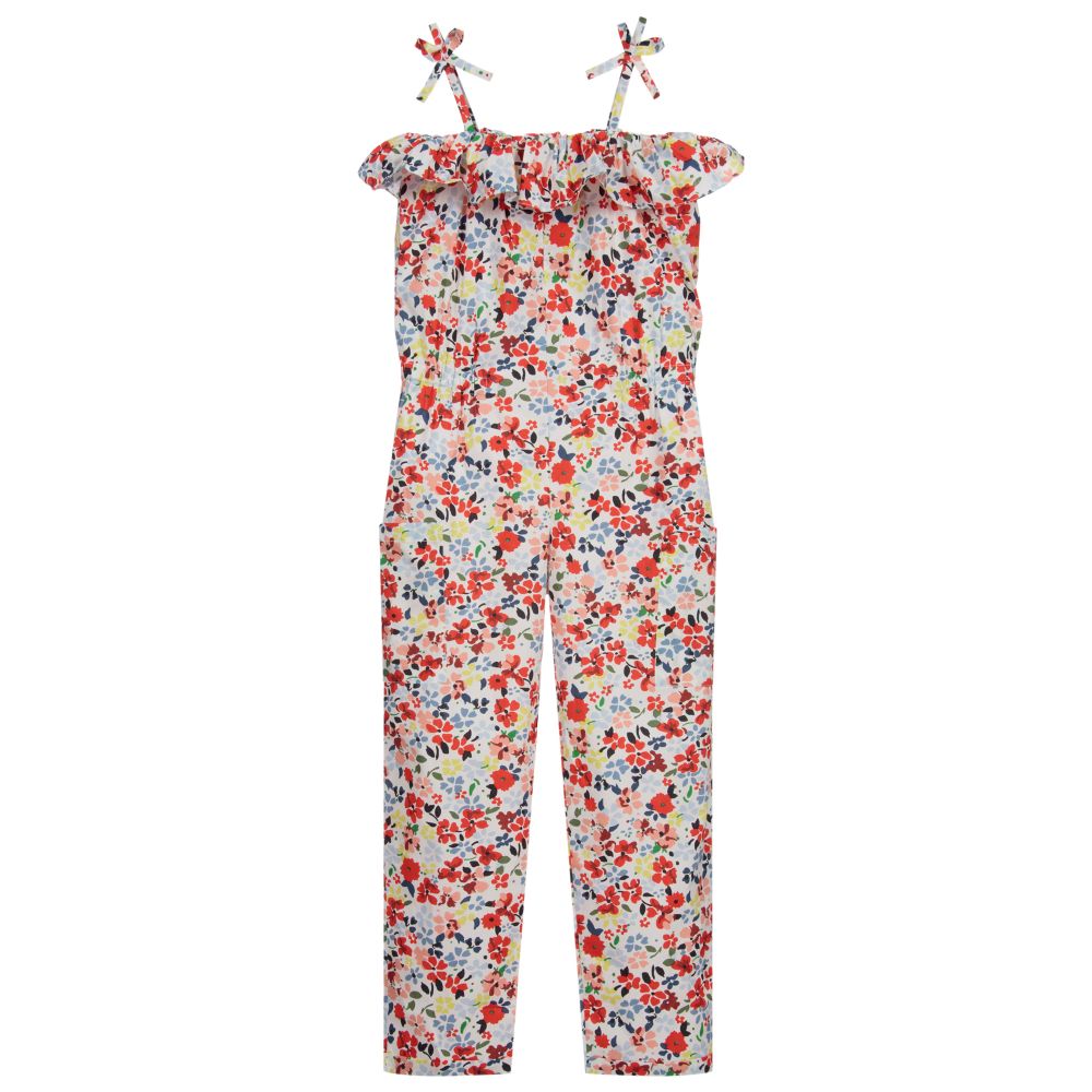 Bonpoint - Combi-pantalon fleurie Ado fille | Childrensalon