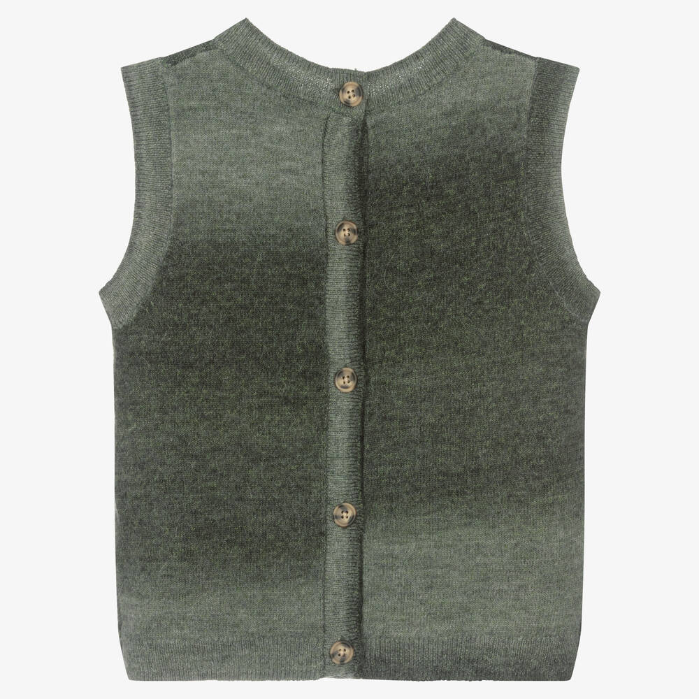 Bonpoint Gilet vert Ado fille Childrensalon Outlet