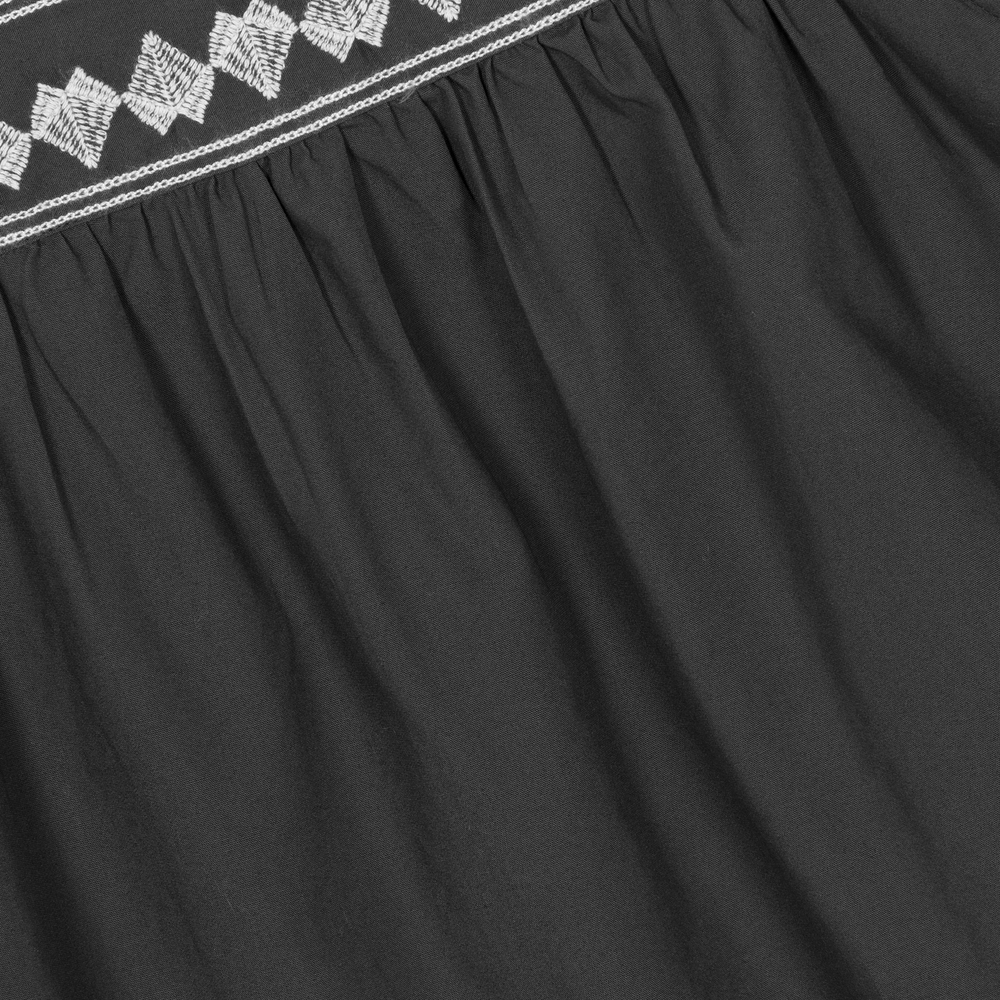 Bonpoint-توب تينز بناتي قطن عضوي لون رمادي | Childrensalon Outlet