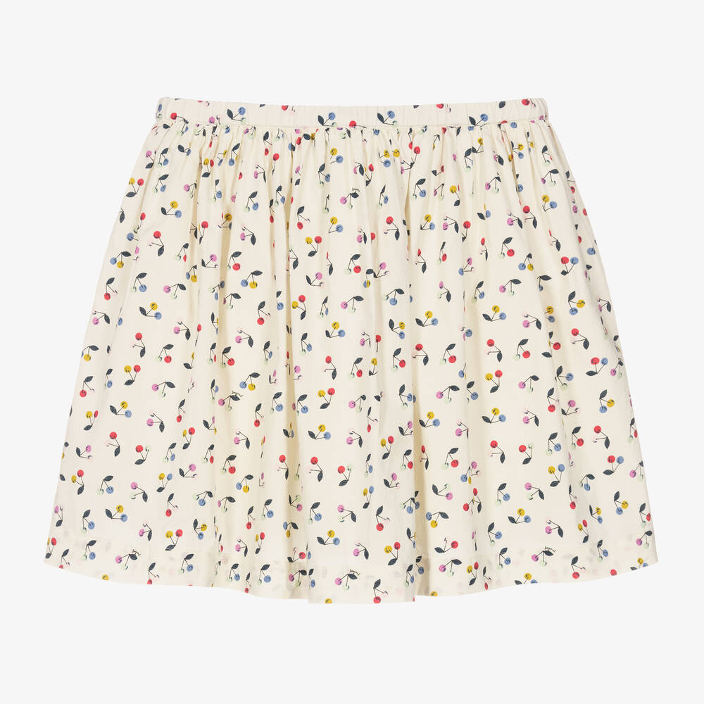 Bonpoint-Teen Girls Ivory Cherry Print Skirt | Childrensalon Outlet