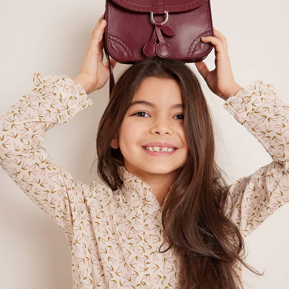 Bonpoint-Teen Girls Ivory Cotton Cherry Blouse | Childrensalon Outlet