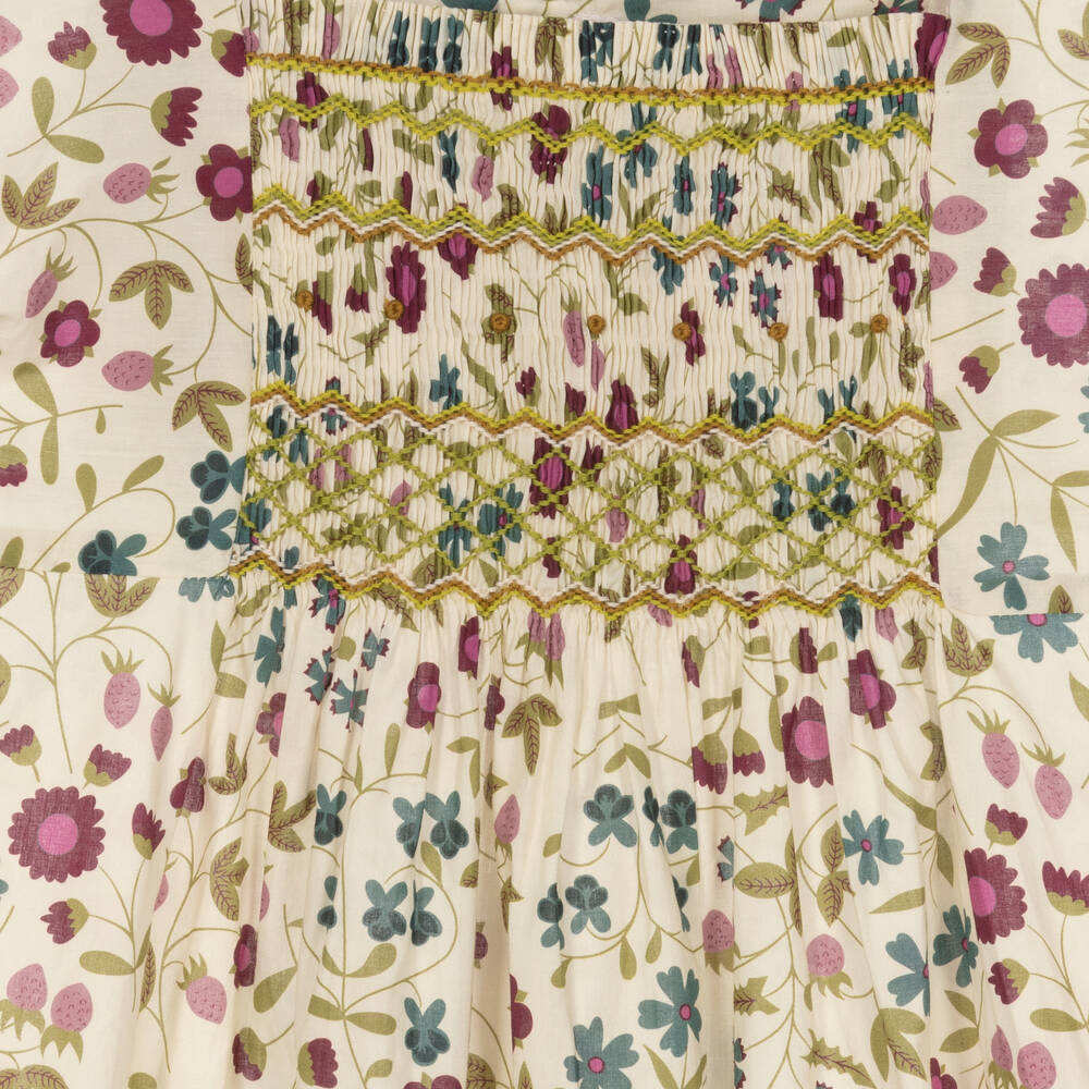 Bonpoint-Teen Girls Ivory Liberty Print Dress | Childrensalon Outlet