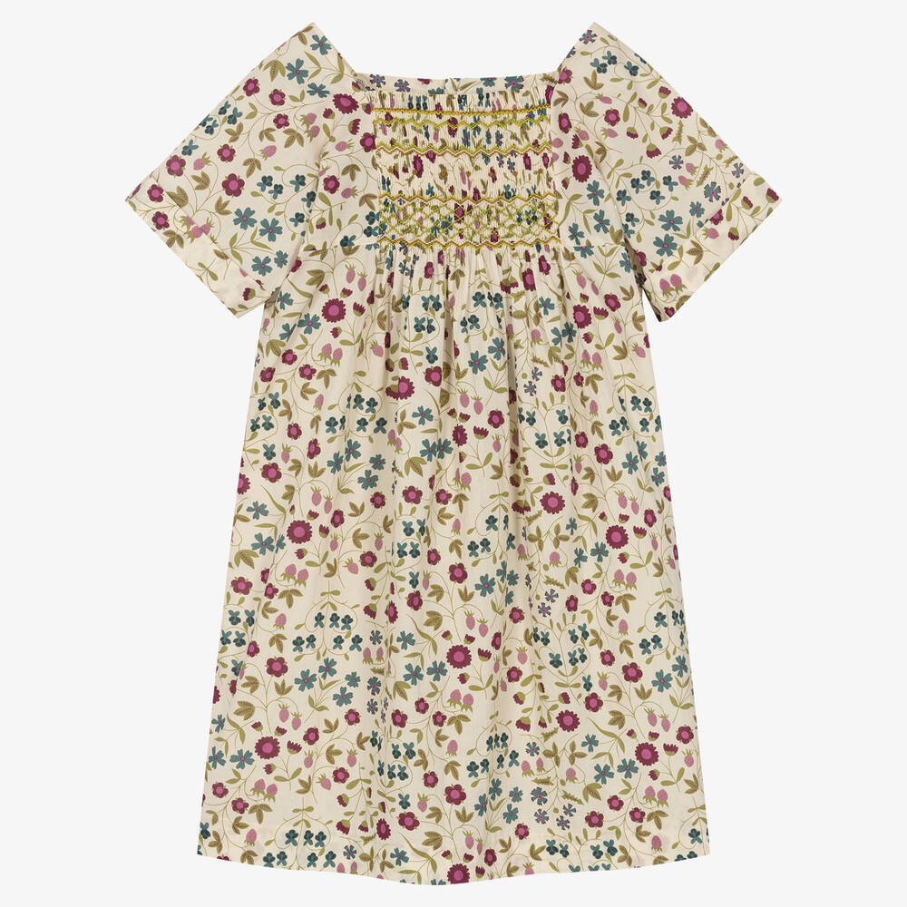 Bonpoint - Teen Girls Ivory Liberty Print Dress | Childrensalon