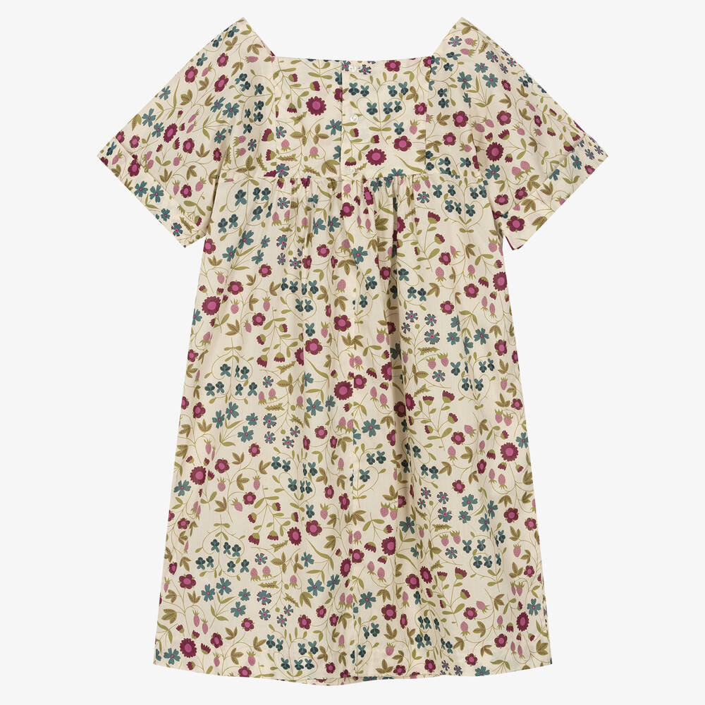Bonpoint-Teen Girls Ivory Liberty Print Dress | Childrensalon Outlet