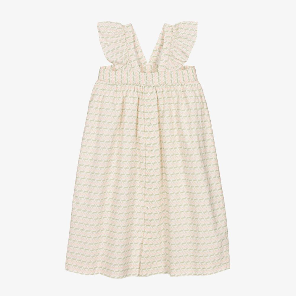 Bonpoint-Teen Girls Ivory & Pink Cherry Print Dress | Childrensalon Outlet