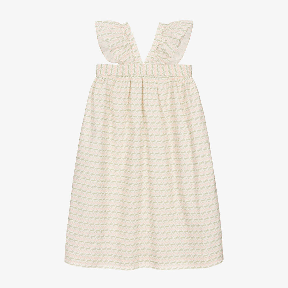 Bonpoint - Teen Girls Ivory & Pink Cherry Print Dress | Childrensalon