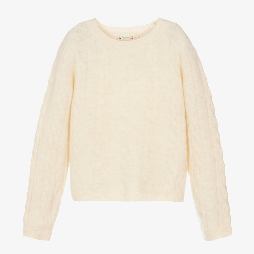 Bonpoint - Elfenbeinfarbener Teen Pullover (M) | Childrensalon