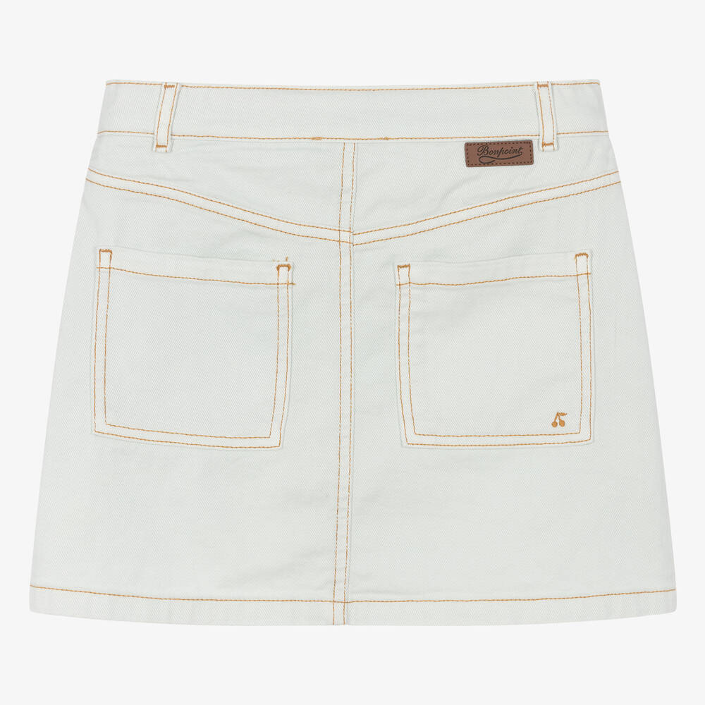 Bonpoint-Teen Girls Light Blue Denim Skirt | Childrensalon Outlet