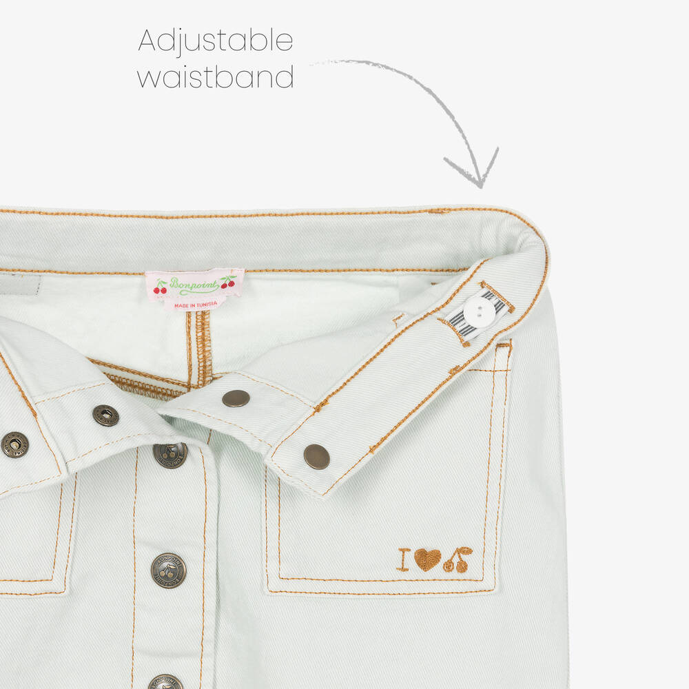 Bonpoint-Teen Girls Light Blue Denim Skirt | Childrensalon Outlet
